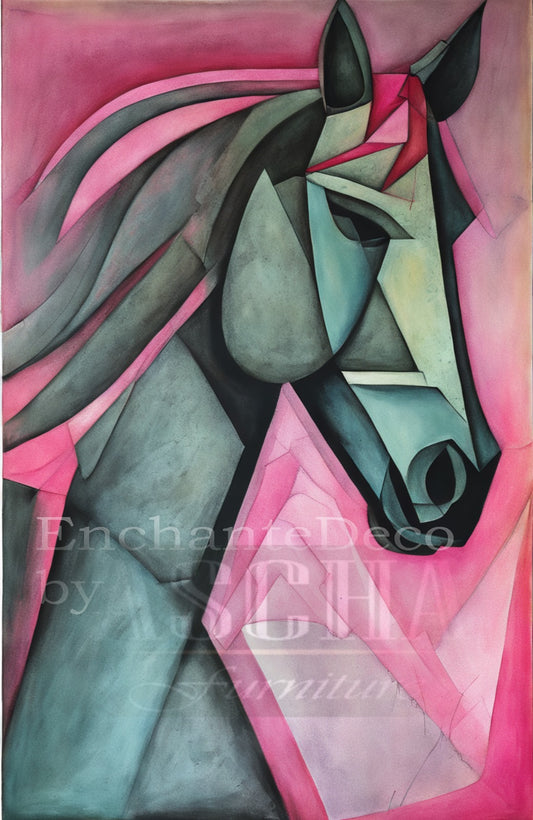 Pink horse